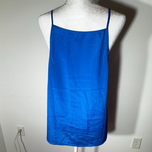 Women's Banana Republic Spaghetti Strap Blue Top - Size Large - Picture 2 of 7